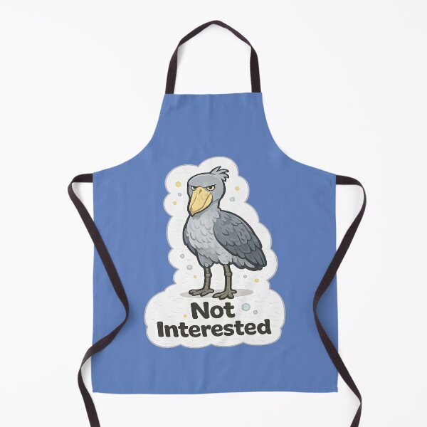 Item preview, Not Interested Shoebill Stork Meme | Deadpan Bird Sticker Design designed and sold by BabyStark.