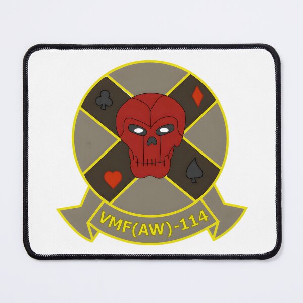 Item preview, Marine All Weather Fighter Squadron 114 (VMF(AW)-114) Deathdealers Patch designed and sold by CharlieDesings.