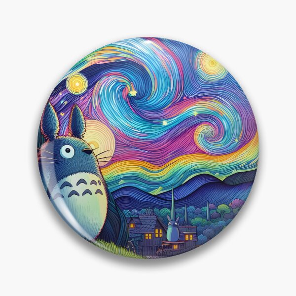 Item preview, Cute kawaii art starry [[tTOTORO]] night -%[ghiblis]%- flying aways  designed and sold by ITsdnelinn.
