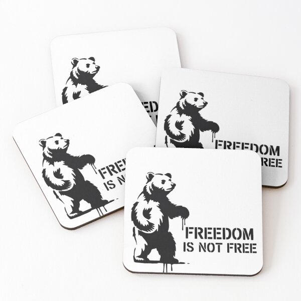 Item preview, BANKSY BEAR - FREEDOM ISN'T FREE designed and sold by 123ks.