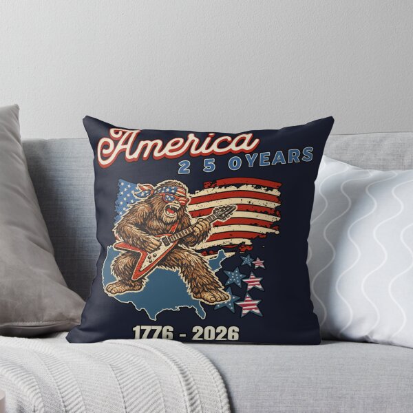 Item preview, America 250 Years Bigfoot Guitar 1776-2026 Patriotic Sasquatch 4th of July designed and sold by Youngkev-arts.