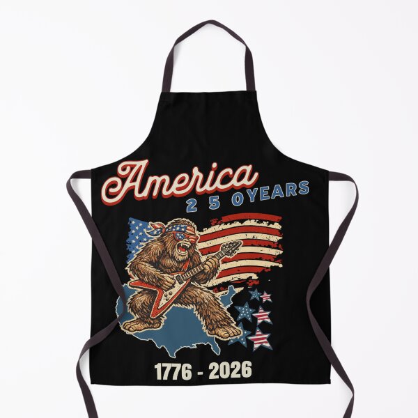 Item preview, America 250 Years Bigfoot Guitar 1776-2026 Patriotic Sasquatch 4th of July designed and sold by Youngkev-arts.