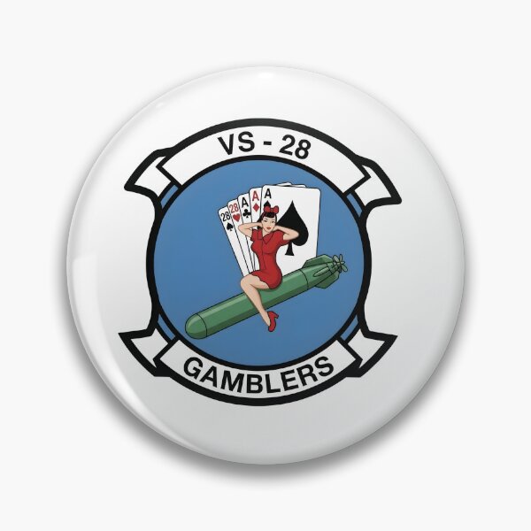 Item preview, US Navy Sea Control Squadron Twenty-Eight (VS-28) Gamblers Patch designed and sold by CharlieDesings.