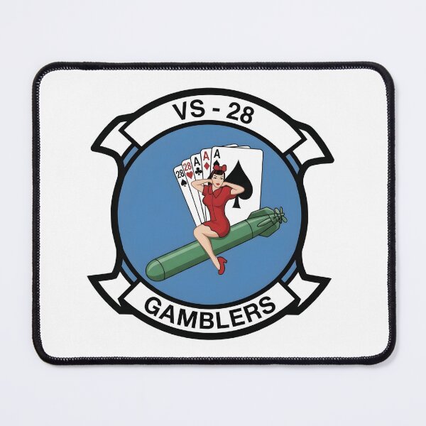 Item preview, US Navy Sea Control Squadron Twenty-Eight (VS-28) Gamblers Patch designed and sold by CharlieDesings.