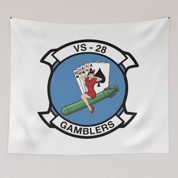 Item preview, US Navy Sea Control Squadron Twenty-Eight (VS-28) Gamblers Patch designed and sold by CharlieDesings.
