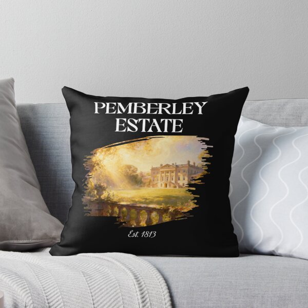 Item preview, Pemberley Estate Est 1813 – Vintage Jane Austen Pride and Prejudice Oil Painting designed and sold by FIREDesignsPOD.