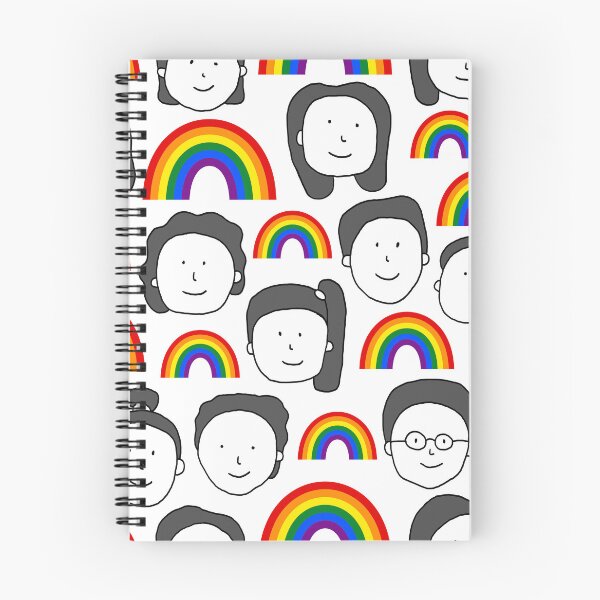Item preview, LGBT Pride People Pattern  Hand Drawn Rainbow Diversity Seamless Design. Not AI designed and sold by missbobbit.