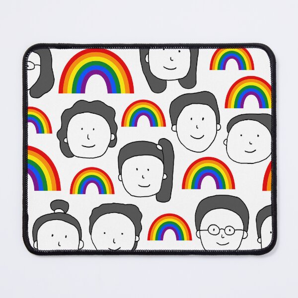Item preview, LGBT Pride People Pattern Hand Drawn Rainbow Diversity Seamless Design. Not AI designed and sold by missbobbit.