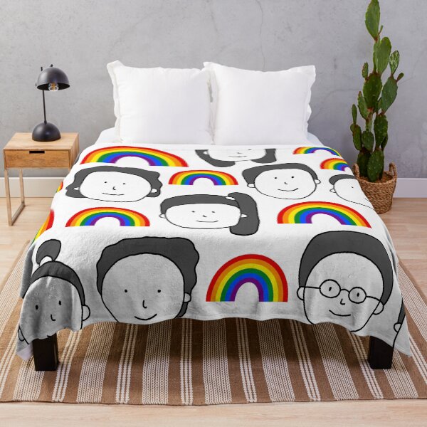 Item preview, LGBT Pride People Pattern  Hand Drawn Rainbow Diversity Seamless Design. Not AI designed and sold by missbobbit.