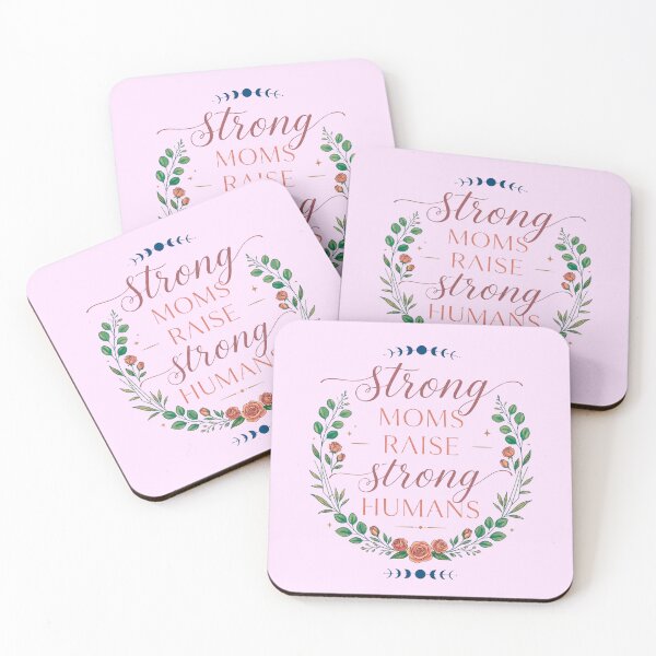 Item preview, Strong Moms Raise Strong Humans Inspirational Mother's Day Empowered Mom designed and sold by Im-Ara.