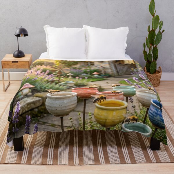 Item preview, Lavender Cottage Garden designed and sold by AI-Only Creations.