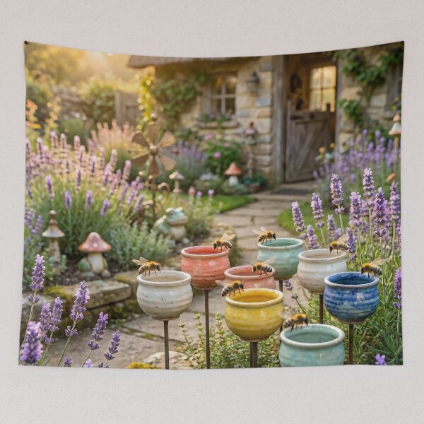 Item preview, Lavender Cottage Garden designed and sold by AI-Only Creations.