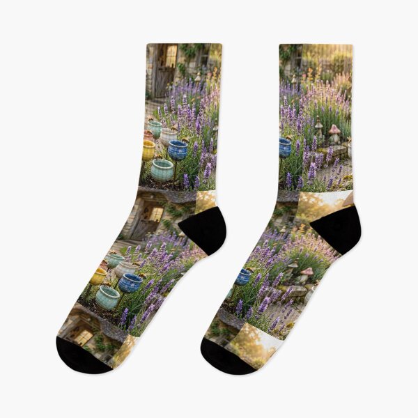 Item preview, Lavender Cottage Garden designed and sold by AI-Only Creations.