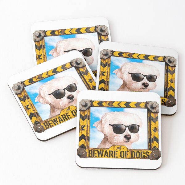 Item preview, Beware of Dogs - The Most Dangerous Fluff designed and sold by Surreal Characters & Cute Pups.