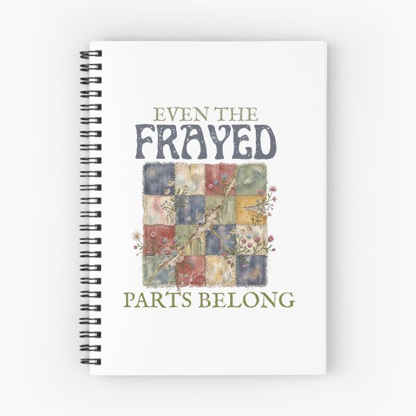 Item preview, Even the frayed parts belong - faux patchwork quilting self love designed and sold by LAJdesigns.