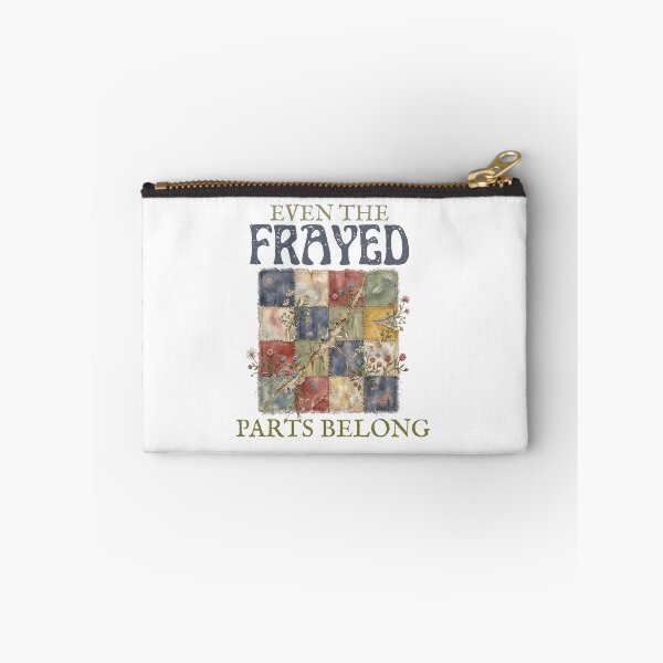 Item preview, Even the frayed parts belong - faux patchwork quilting self love designed and sold by LAJdesigns.