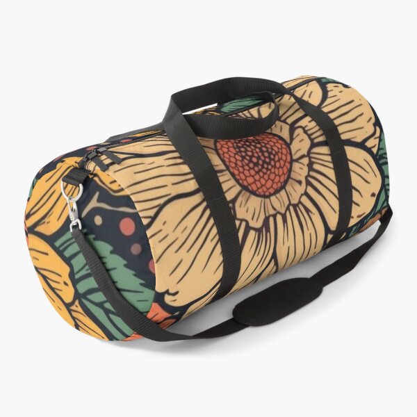 Item preview, Retro-colored flowers designed and sold by Art70shop.