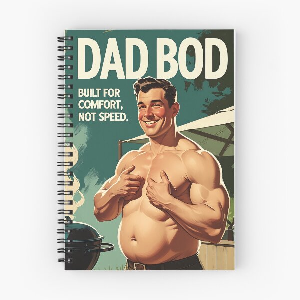Item preview, Dad Bod Funny Vintage Retro Parent designed and sold by Retro-Anime9.