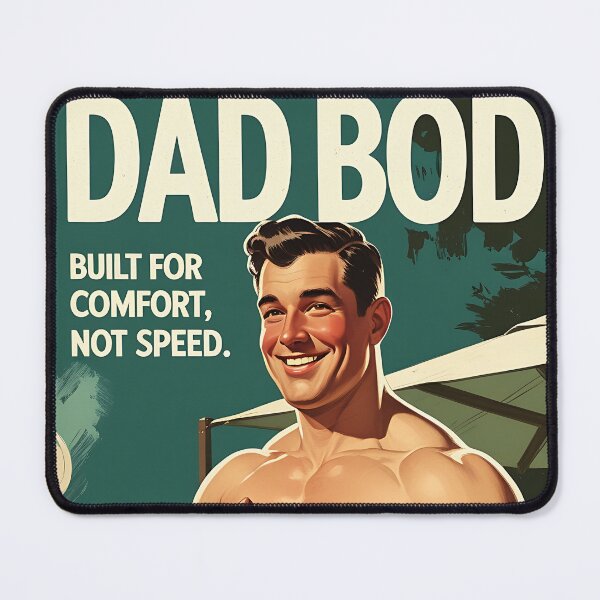 Item preview, Dad Bod Funny Vintage Retro Parent designed and sold by Retro-Anime9.