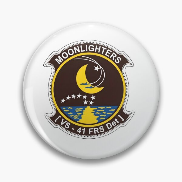 Item preview, US Navy Sea Control Squadron Forty-One Detachment 1 (VS-41 Det 1) Moonlighters Patch designed and sold by CharlieDesings.
