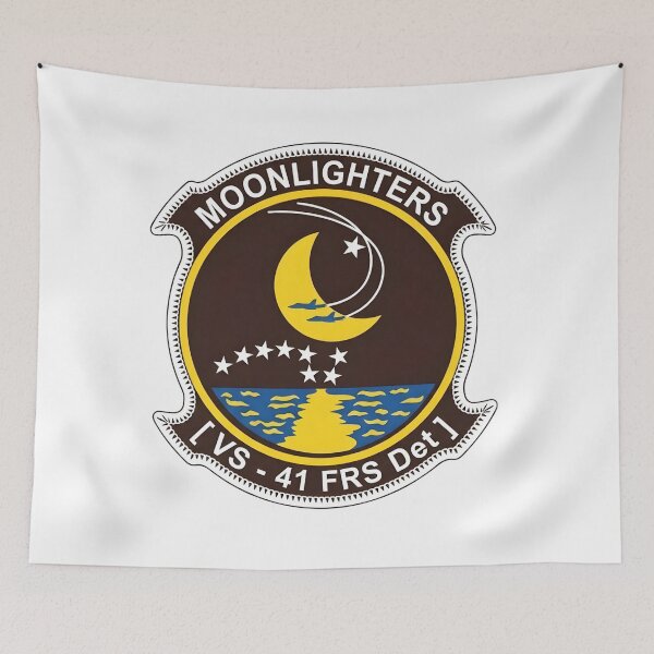Item preview, US Navy Sea Control Squadron Forty-One Detachment 1 (VS-41 Det 1) Moonlighters Patch designed and sold by CharlieDesings.