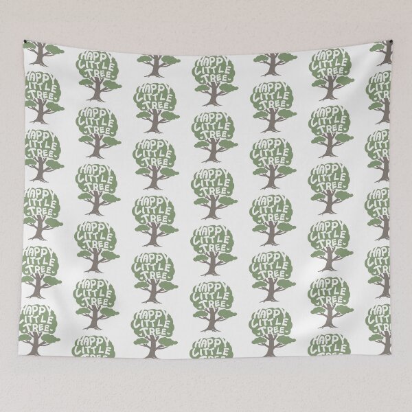 Item preview, Bob Ross Happy Little Tree Lettering Design designed and sold by Khotekmei.