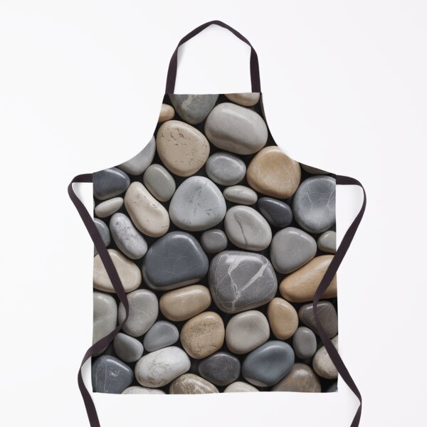 Item preview, Photorealistic Smooth Pebble Pattern | Neutral Grey Beige Stone Seamless Repeat designed and sold by Midnight Veil Designs.