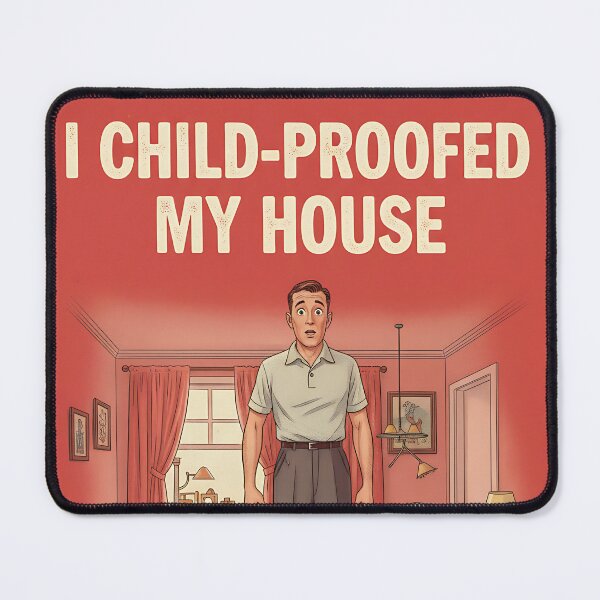 Item preview, Child Proofed Funny Vintage Retro Parent designed and sold by Retro-Anime9.