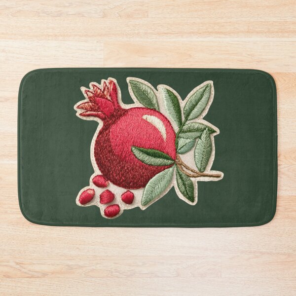 Item preview, Embroidered Pomegranate Patch Art designed and sold by MegaNovaArt.