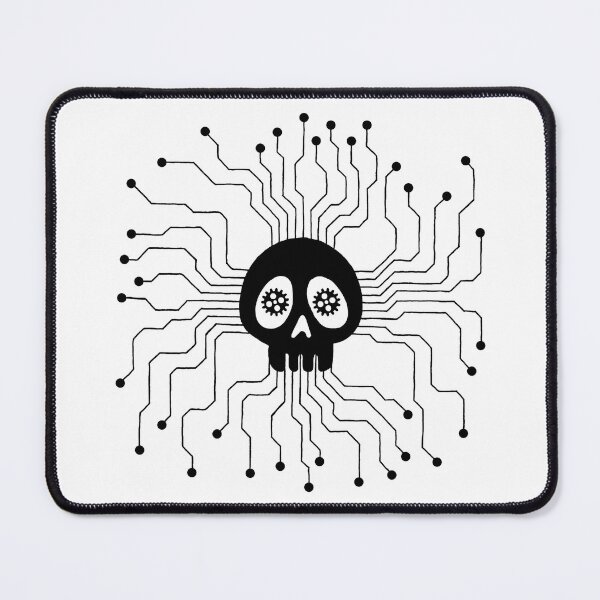 Item preview, Black microprocessor skull designed and sold by Lagueny.
