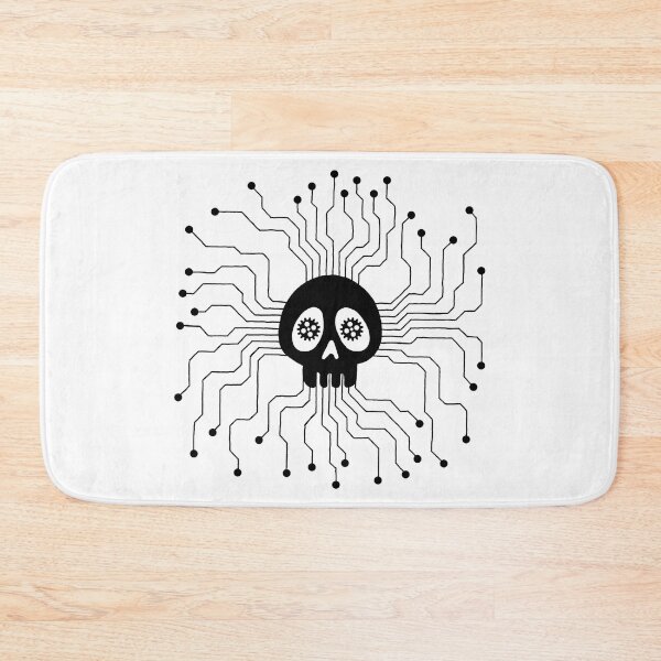 Item preview, Black microprocessor skull designed and sold by Lagueny.