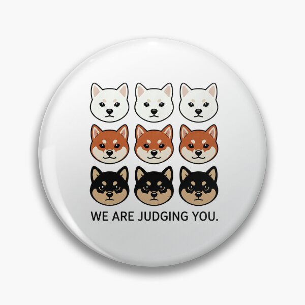 Item preview, Funny Shiba Inu Squad Judging You Meme designed and sold by Shiba&Friends_Studio_by_Mintriel.