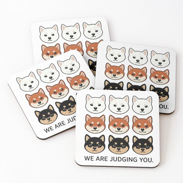 Item preview, Funny Shiba Inu Squad Judging You Meme designed and sold by Shiba&Friends_Studio_by_Mintriel.