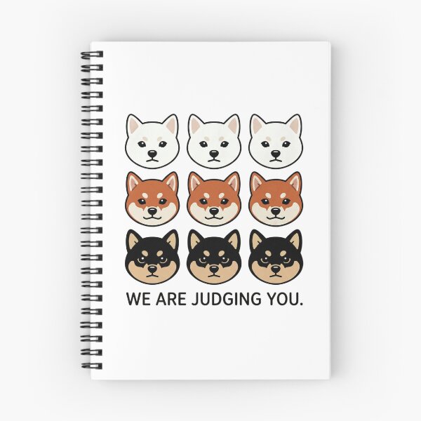 Item preview, Funny Shiba Inu Squad Judging You Meme designed and sold by Shiba&Friends_Studio_by_Mintriel.