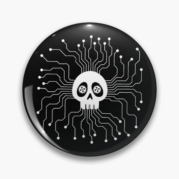 Item preview, White microprocessor skull designed and sold by Lagueny.