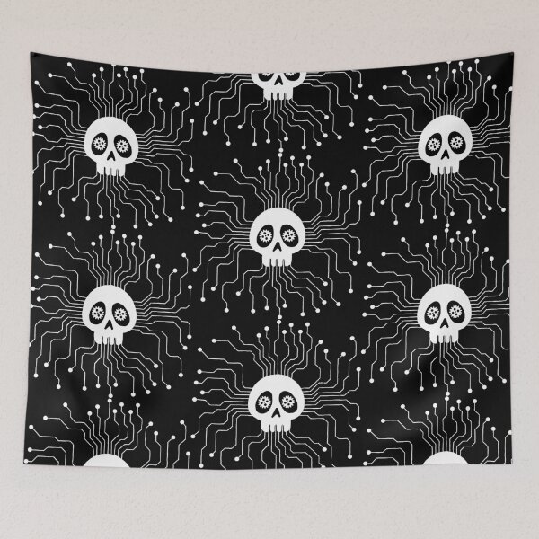 Item preview, White microprocessor skull designed and sold by Lagueny.