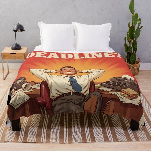 Item preview, What Deadline Funny Vintage Retro Office Humour designed and sold by Retro-Anime9.