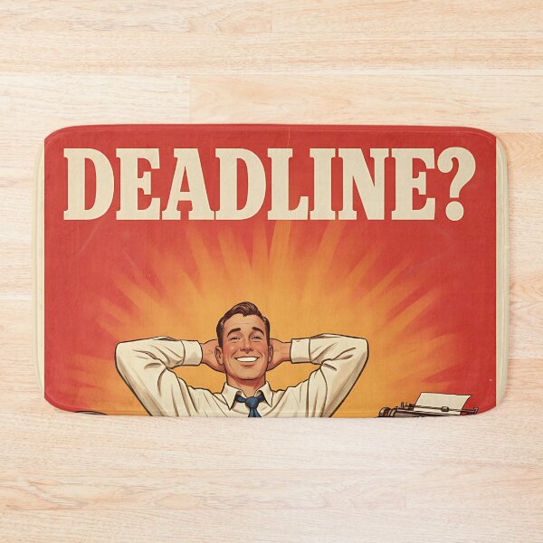 Item preview, What Deadline Funny Vintage Retro Office Humour designed and sold by Retro-Anime9.