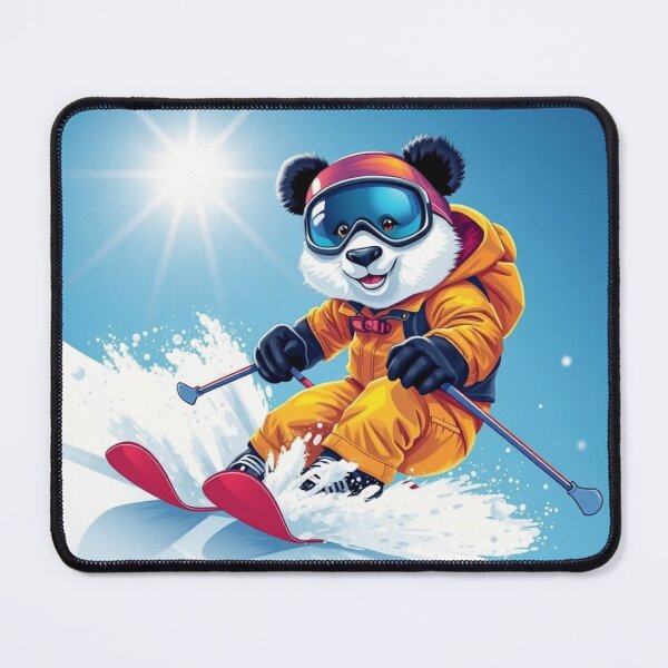 Item preview, Skiing Panda designed and sold by Kirrindy Designs.