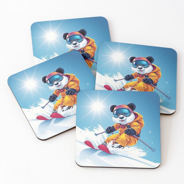Item preview, Skiing Panda designed and sold by Kirrindy Designs.