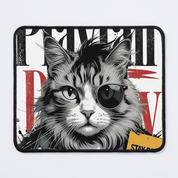 Item preview, Grunge Punk Cat Stay Dead Inside Rocker Aesthetic designed and sold by  AureliusX.