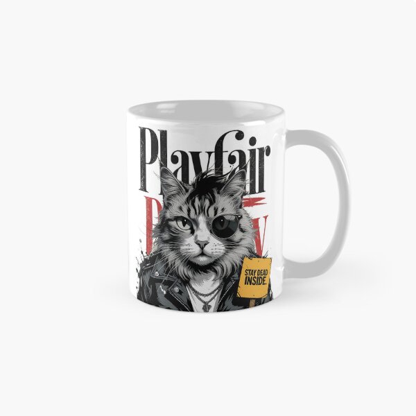 Item preview, Grunge Punk Cat Stay Dead Inside Rocker Aesthetic designed and sold by  AureliusX.