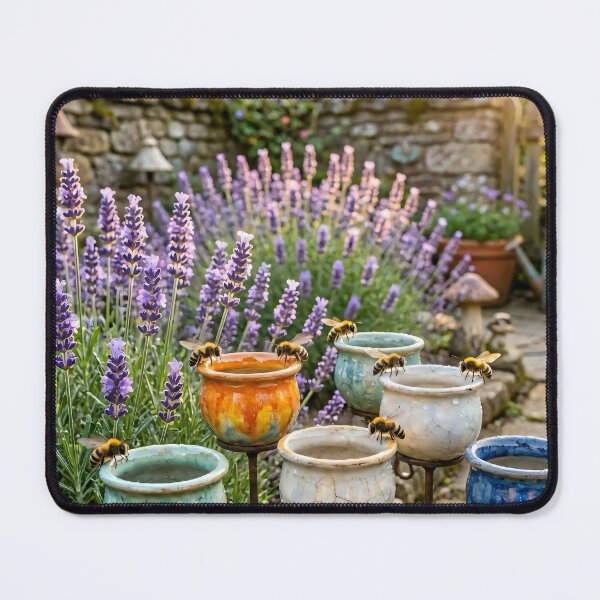 Item preview, Lavender Bee Garden designed and sold by AI-Only Creations.