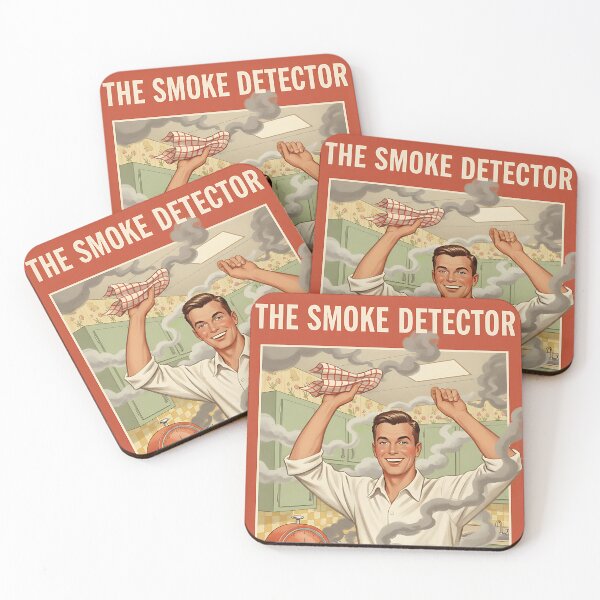 Item preview, Smoke Detector Joke Funny Vintage Retro designed and sold by Retro-Anime9.