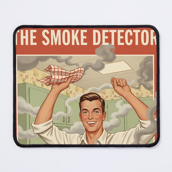 Item preview, Smoke Detector Joke Funny Vintage Retro designed and sold by Retro-Anime9.