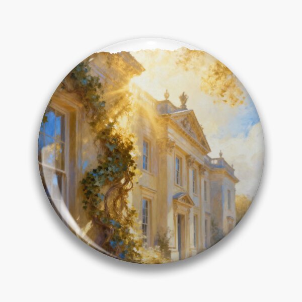Item preview, Pemberley Estate Est 1813 – Vintage Jane Austen Pride and Prejudice Oil Painting designed and sold by FIREDesignsPOD.