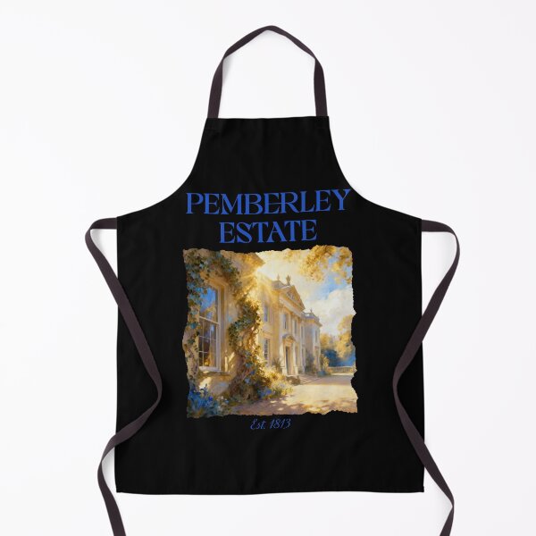 Item preview, Pemberley Estate Est 1813 – Vintage Jane Austen Pride and Prejudice Oil Painting designed and sold by FIREDesignsPOD.