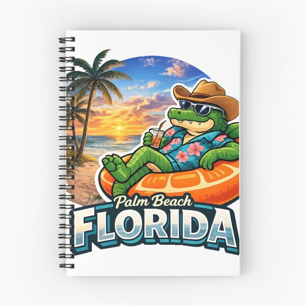 Item preview, Palm Beach Florida | Retro Stamp Design - Coastal History Sticker & Fridge Magnet designed and sold by devonclemon.