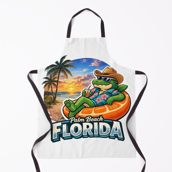 Item preview, Palm Beach Florida | Retro Stamp Design - Coastal History Sticker & Fridge Magnet designed and sold by devonclemon.