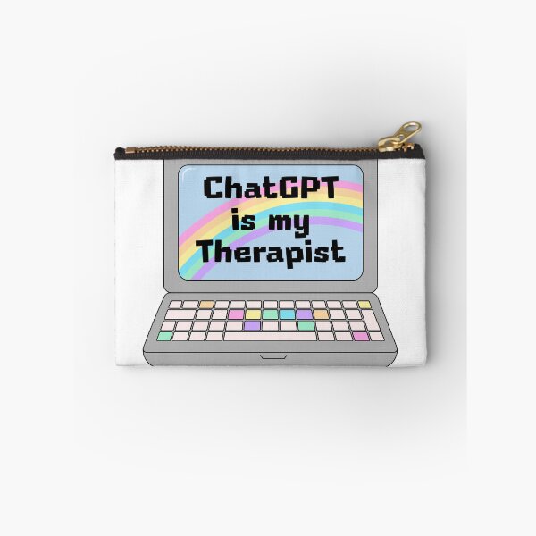 Item preview, ChatGPT Is My Therapist - Laptop  designed and sold by GlitterArtySVG.